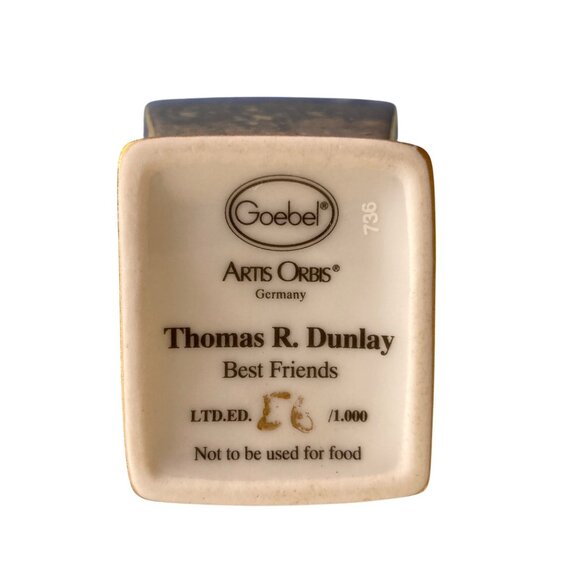 Thomas R. Dunlay Best Friends Vase By Goebel Artis Orbis - Picture 6 of 8